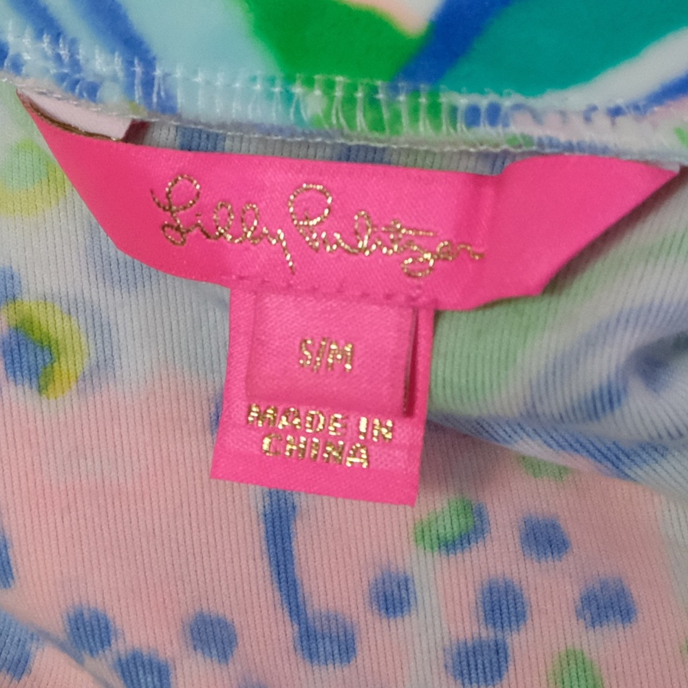 Lilly Pulitzer Super Soft Velour Elaine Robe  s/m - Picture 7 of 7